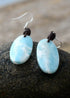 Boho Earrings, Dangle Earrings, Blue Stone